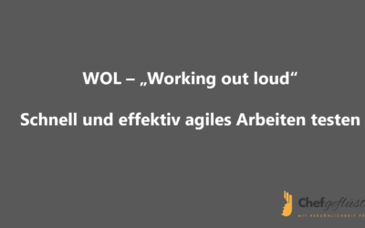 WOL – Working out loud: Schnell und effektiv agiles Arbeiten testen